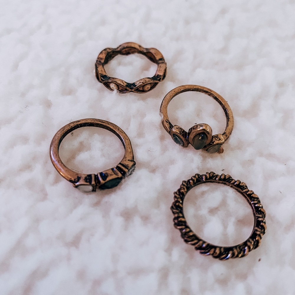 Assorted Free People rings